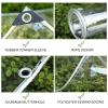 Suwooy Transparent PVC Waterproof Tarpaulin, Heavy-Duty Clear Tarp Cover, Thickness 0.35mm, Tarpaulin Sheet with Eyelets and Rope, Used for Camping, Fishing, Gardening,Transparent-1.83m/70.9118.1in view 3