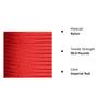 US Ropes Tactical Nylon Micro Cord 1.18mm X 125ft Lightweight Braided Cord (3/64" Diameter) on Spool Camping Boating Home Fishing Garden Jewelry 90lb Test Breaking Load (Imperial Red) view 3