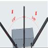Airgain AntennaPlus OMNIMAX Indoor Dipole Next 5G, Band 71, LTE, CBRS, LAA Paddle Antenna - SMA - One Antenna view 3