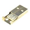 10Pcs USB2.0 Type-A Plug 4-pin Male Adapter Connector with Black Plastic Cover view 4