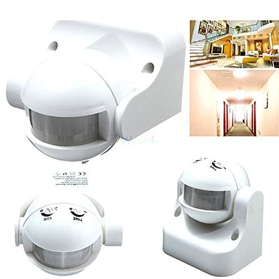 AC 220V-240V 180 Degree Outdoor IP44 Security PIR Infrared Motion Sensor Detector Movement Switch Max 12m 50Hz 3-2000LUX
