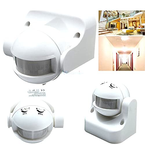 AC 220V-240V 180 Degree Outdoor IP44 Security PIR Infrared Motion Sensor Detector Movement Switch Max 12m 50Hz 3-2000LUX