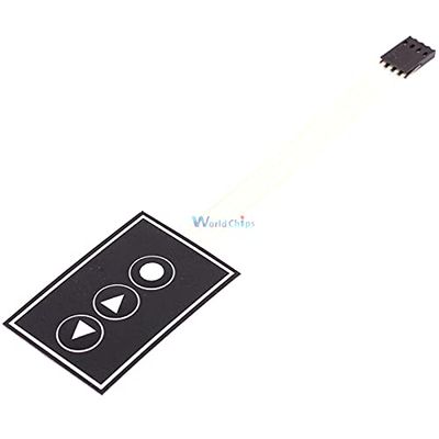 1x3 Matrix Array Membrane Switch Keypad 3 Keys Keyboard 13 Keys Display Switch Control Panel for DIY
