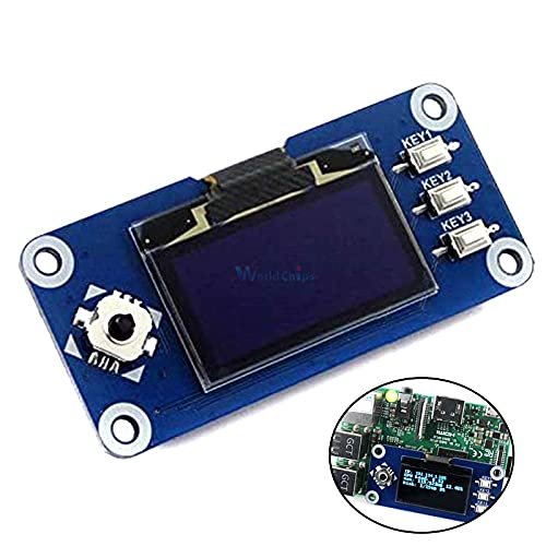 1.3inch OLED HAT Display 128x64 Pixels SPI/I2C Interface Embedded Controller Direct-pluggable for Raspberry Pi 2B/3B/3B+/Zero W