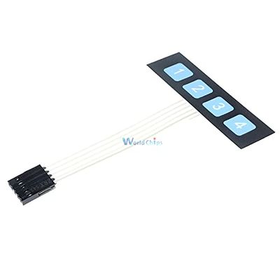 1x4 Key Matrix Membrane Switch Control Panel Keypad Keyboard Slim