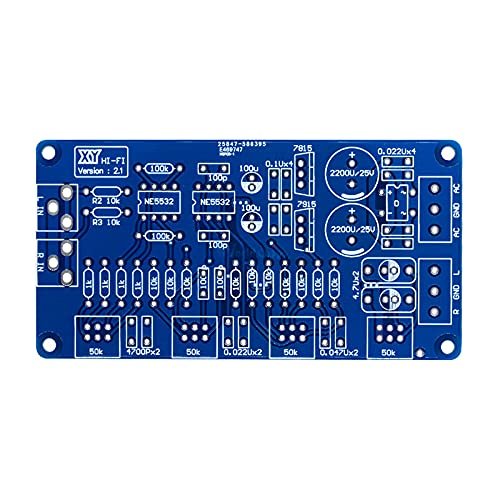 NE5532 Volum Control Audio Power Amplifier PCB Board/DIY DIY Kit Electronic PCB Board Module 15V AC