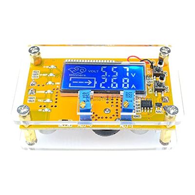 5A Adjustable CC CV LCD Display Step Down Buck Charge Module Panel LED Driver Power Converter Board Module with Case
