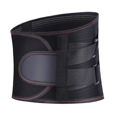 XMSM Lumbar Belt for Men/Women Lower Back Brace Waist Support with Curved Aluminum Strips and Dual Compression for Sciatica Scoliosis Herniated Disc (Color : Black, Size : XX-Large)