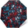 LJYT Automatic opening and closing, automatic closing, sun and rain outdoor umbrella-folding umbrella wind and UV protection (Color : Pattern) view 1