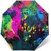 LJYT Premium Umbrella-Compact Automatic Umbrella-Folding Travel Umbrella-Portable Automatic Umbrella (Color : Paint Splatter Dark) view 1