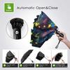 LJYT Premium Umbrella-Compact Automatic Umbrella-Folding Travel Umbrella-Portable Automatic Umbrella (Color : Paint Splatter Dark) view 3