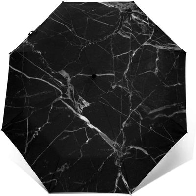LJYT Umbrella, outdoor portable compact travel umbrella ventilated awning windproof automatic opening and closing (Color : Marble Texture)