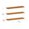 DCFV Tape Storage Display Rack, Cd Solid Wood Acrylic Storage Box, Dust-Proof Album Desktop Rack, 2 Sizes (Size : 15.7 * 3.9 * 10.6inch) view 3