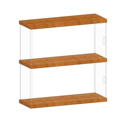 DCFV Tape Storage Display Rack, Cd Solid Wood Acrylic Storage Box, Dust-Proof Album Desktop Rack, 2 Sizes (Size : 11.8 * 3.9 * 10.6inch)