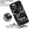 DuraSafe Cases for iPhone 12 iPhone 12 PRO 6.1" 2020 A2172 A2402 A2341 A2406 A2404 A2403 A2408 A2407 Military Printed Rugged Heavy Duty Case with Kickstand - Military Gray(Without Holster) view 2