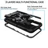 DuraSafe Cases for iPhone 12 iPhone 12 PRO 6.1" 2020 A2172 A2402 A2341 A2406 A2404 A2403 A2408 A2407 Military Printed Rugged Heavy Duty Case with Kickstand - Military Gray(Without Holster) view 4