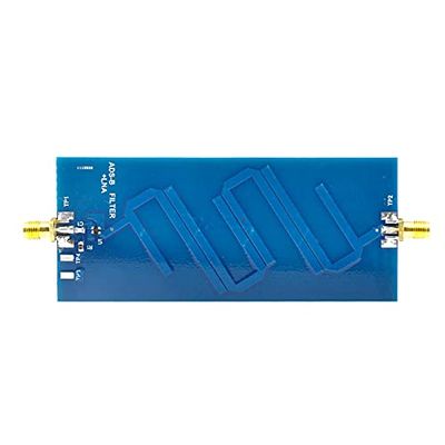 ADS-B Active Receiving Antenna 1090 MHz ADS-B + LAN Filter Bandpass 2.5-5.5V 20 dB Active Gain SMA Standard Head