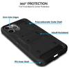 DuraSafe Cases for iPhone 11 PRO Max 2019 6.5 Inch A2161 A2220 A2218 Shockproof Sturdy Printed Case with Multi Layer Protection & Kick Stand - Black(Without Holster) view 3