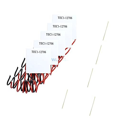 10pcs TEC1-12706 12V 60W Heatsink Thermoelectric Cooler Cooling Peltier Plate Module with Insulation Cotton Washer