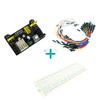 MB102 Breadboard Power Module+MB-102 830 Points Solderless Prototype Bread Board Kit +65 Flexible Jumper Wires view 1