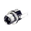 10PCS 5.5 x 2.1mm DC Power Supply Jack Socket Female Panel Mount Connector Adapter 3-Pin 12mm x 12mm x 20mm view 3