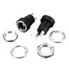 10Pcs 3A 12v for DC Power Supply Jack Socket Female Panel Mount Connector 5.5mm 2.1mm Plug Adapter 2 Terminal Types 5.52.1 view 2