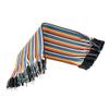 40pcs in Row Dupont Cable 20cm 2.54mm 1pin 1p-1p Male to Female Jumper Wire for arduino view 2