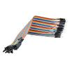 40pcs in Row Dupont Cable 20cm 2.54mm 1pin 1p-1p Male to Female Jumper Wire for arduino view 3