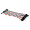 40pcs in Row Dupont Cable 20cm 2.54mm 1pin 1p-1p Male to Female Jumper Wire for arduino view 4