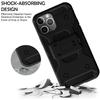 DuraSafe Cases for iPhone 11 PRO 2019 5.8 Inch A2160 A2217 A2215 Shockproof Sturdy Printed Case with Multi Layer Protection & Kick Stand - Black(Without Holster) view 2