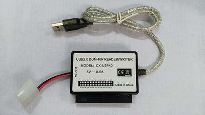 Onefavor 40/44 Pin IDE to USB Reader, Disk on Module Adapter, Micro IDE Reader, Hard Drive Adapter USB 2.0