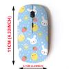 2.4G Wireless Mouse with Cute Pattern Design for All Laptops and Desktops with Nano Receiver - Cartoon Bunny Cute Chick view 2