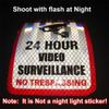 5 Pack Video Surveillance Sign Reflective Sticker Decal Self Adhesive 5.9" x 4", No Trespassing Warning Sign for Home Business CCTV Security Camera, UV Protected & Waterproof, Indoor & Outdoor Use view 3