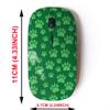 2.4G Wireless Mouse with Cute Pattern Design for All Laptops and Desktops with Nano Receiver - cat Dog paw Pattern view 2