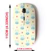 2.4G Wireless Mouse with Cute Pattern Design for All Laptops and Desktops with Nano Receiver - Cute Pattern Blue view 2