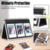 Mini Photo Album for Fujifilm Instax Mini Camera, 96 Pockets Photo Album for Polaroid, Leather Desktop Display Album for Instax Mini 12 11 9 40 8 7 Evo LiPlay Instant Camera, 2x3 Photo Album, White view 3