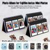 Mini Photo Album for Fujifilm Instax Mini Camera, 96 Pockets Photo Album for Polaroid, Leather Desktop Display Album for Instax Mini 12 11 9 40 8 7 Evo LiPlay Instant Camera, 2x3 Photo Album, White view 4