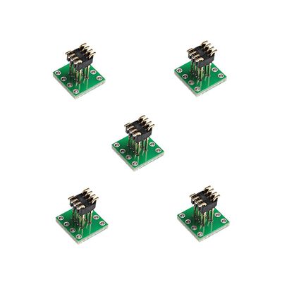 Acxico 5 pcs DIP8 to SOP8 Adapter 1.27mm to 2.54mm Adapter Converter
