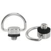 LRONG 2PCS 1/4 inch D Ring Screw Hinged Holder Camera Fixing Screw hread for Tripod DSLR Cameras view 1