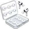12 Pieces Replacement Ear Tips for Airpods Pro and Airpods Pro 2nd Generation with Noise Reduction Hole, Silicone Ear Tips for Airpods Pro with Portable Storage Box and(S/M/L) (6 Pairs) view 1