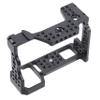 FocusFoto Camera Cage Video Filmmaking Stabilizer Rig Aluminium Alloy Extension Frame with Cold Shoe and 1/4" 3/8" Screw Mouting for Sony A9/ A7RIII/ A7III/ A7RM3/ A7M3/ A7R3 Camera view 1
