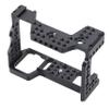 FocusFoto Camera Cage Video Filmmaking Stabilizer Rig Aluminium Alloy Extension Frame with Cold Shoe and 1/4" 3/8" Screw Mouting for Sony A9/ A7RIII/ A7III/ A7RM3/ A7M3/ A7R3 Camera view 2