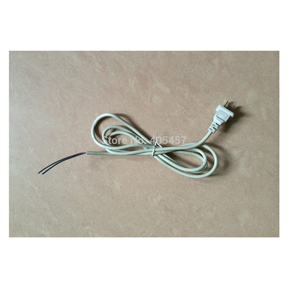 2 pin Flat Plug Power Cord White 2 cores Power line Electric Fan Parts