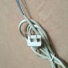 2 pin Flat Plug Power Cord White 2 cores Power line Electric Fan Parts view 4
