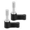 BGNing 2Pcs Knob Screw with M5 Male Threading Rotating Adjustable Thumb Lever Screw 17mm Length CNC M5 Screw Stainless Steel L Shape Locking Wrench view 1
