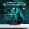 4K HDMI Splitter 1 in 8 Out + Cable, Yinker 8 Way HDMI Splitter 1x8 4Kx2K@30Hz W/AC Adapter, Mirror Duplicate for PS4 Fire Stick HDTV view 4