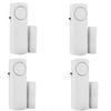 4 Pack Door Window Alarm, Magnetic Burglar Alert Sensor, Loud Door Alarms for Kids Safety, DIY for Home Security, Office Protection,Shopping Store AAA Battery view 1