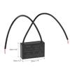 uxcell Ceiling Fan Capacitor CBB61 1.5uF 250V AC 2 Wires Metallized Polypropylene Film Capacitor 37x24x13mm for Electric Fan Pump Motor Generator 2Pcs view 2