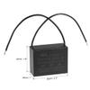 uxcell Ceiling Fan Capacitor CBB61 35uF 250V AC 2 Wires Metallized Polypropylene Film Capacitor 58x45x26mm for Electric Fan Pump Motor Generator view 2