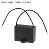 uxcell Ceiling Fan Capacitor CBB61 35uF 250V AC 2 Wires Metallized Polypropylene Film Capacitor 58x45x26mm for Electric Fan Pump Motor Generator view 3
